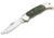 Boker Solingen Boy Scout Folding Knife, 2.24in, N690, Curly Birch Wood Green Handle, 118118