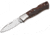 Boker Solingen Mamba Spearpoint Folding Knife, 2.91in, N690, Desert Ironwood, Nickel Silver Brown Handle, 110822