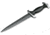 Boker Solingen Swiss Dagger Mosaic Fixed Blade Knife, 8.62in, Damascus, Ebony Handle, 121552DAM