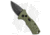 Boker Stubby Strike CA Legal Automatic Folding Knife, 1.875in, D2, Drop Point Blade, Aluminum OD Green Handle, Black/OD Green, 5.325in, BHQ-99648
