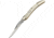 Boker Toothpick Smooth White Bone Folding Knife, 3.25in Closed, D2 Tool Steel Blade, White Smooth Bone Handle, 110846