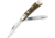 Boker Traditional Series 2.0 Trapper Folding Knife, 4.13in Closed, Mirror D2 Tool Steel, Clip/Spey Blades, Stag Handle, 110833ST