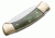 Boker USA Green Bone Stockman Folding Hunting Knife w/ Leather Sheath 113000
