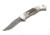 Boker USA Lockback Folding Knife,3.125in,Damascus Steel Clip Blade,Genuine Stag Handle BO02577