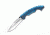 Boker USA Magnum Blue Bowie Folding Knife,3.875in 440 Steel Blade,Blue Coated Steel Handle 01RY855