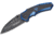 Boker USA Magnum Cobalt Strike Folding Knife, 3.39in, 440, Drop-Point, Blue, 01RY886C
