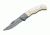 Boker Magnum Damascus Bone Folding Knife, 3.07 in, Damascus Steel, Clip Point Blade, Bone White Handle, 01MB180DAM