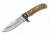 Boker Magnum Elk FB Fixed Blade Knife w/ Sheath, 4.33 in, 440A Stainless Steel, Drop Point Blade, Burl Wood Handle, 02GL683