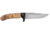 Boker Magnum Elk FB Fixed Blade Knife w/ Sheath, 4.33 in, 440A Stainless Steel, Drop Point Blade, Burl Wood Handle, 02GL683