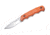 Boker USA Magnum Orange Bamboo Fixed Blade Knife,2.75in 440 Steel Blade,Orange-Colored G10 Grip Handle 02SC213