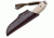 Boker USA Solid Fixed Blade Hunting Knife w/ Sheath &amp; Lanyard 120579