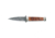 Boker USA Solingen Leopard Damascus Boot Knive, Damascus 3 1/4in Blade, Amboina Burl Wood Handle, 120515DAM