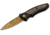 Boker USA Tirpitz Damascus Gold 42 Knife, Brown, Small, 110196DAM