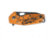 Fox Vox Suru Folding Knife, 2.3in, M390, Carbon Fibre, Orange, FX-526 ALO