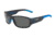 Bolle Heron Single Vision Prescription Sunglasses, Matte Black / Blue Frame, Polarized, 12378SV
