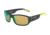 Bolle Heron Single Vision Prescription Sunglasses, Matte Dark Grey / Yellow Frame, Polarized, 12380SV