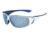 Bolle Highwood Sunglasses, Shiny White/Blue Frame, Offshore Blue Oleo AR Lens, Polarized, 12024