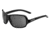 Bolle Kassia Single Vision Prescription Sunglasses, Shiny Black Frame-11747SV