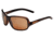 Bolle Kassia Single Vision Prescription Sunglasses, Shiny Chocolate/Translucent Frame-11750SV
