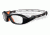 Bolle Swag Sport Protective Single Vision Prescription Safety Glasses,Rectangular,Black and Orange Frame 11996SV