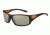 Bolle Kingsnake Sunglasses, Shiny Black/Matte brown Frame, TLB Dark Rectangle Lens, 12123