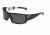 Bolle Sunglasses, Tetra Shiny Black Circle Frame Polarized TNS Lens 11496