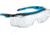 Bolle Tryon OTG Safety Glasses, Black Blue Frame, Clear Lens, 40306