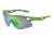 Bolle Vortex Single Vision Prescription Sunglasses, Green Edge Shiny Green Frame-11734SV