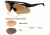 Bolle Parole Sunglasses with Interchangeable Lenses, Matte Black Frame, EagleVision2 Dark TNS Smoke Lens, 10228