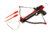 BOLT Crossbows The Pulse Pistol Grip Crossbow, 28 lb, Red/Black BT123