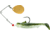 Bomber Drumbeater Spinnerbait, 1/4oz, White/Silver Mullet, BSWDB215