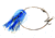 Boone Bait Duster Rig Live Bait Rig, 2 #4 Trebles, 1/8oz, Duster Blue/White, 1147