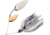Booyah Counter Strike Double Willow Spinnerbait, 1/2oz, Chrome/Bya Shad, BYCSW12662