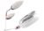 Booyah Counter Strike Double Willow Spinnerbait, 1/2oz, Pearl White/Silver White, BYCSW12658