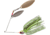 Booyah Counter Strike Tandem Spinnerbait, 3/8oz, Gold Scale ChartWhite, BYCST38660