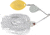 Booyah Covert Finesse Spinnerbait, Nickel Colorado Gold Oklahoma Blade, 3/8oz, 4in, Wt Silvrscl/Prlhd, BYCVF38NCGOK728