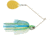 Booyah J.C. Covert Spinnerbait, 1/2oz, G Col #5 Wt/Chart/Blue, BYCVS12G5C730