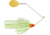 Booyah J.C. Covert Spinnerbait, 3/8oz, G Col Wt Cht Slvsc/Org Hd, BYCVS38GC729O