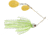 Booyah J.C. Covert Spinnerbait, 1/2oz, G/N Col Wt Cht Slvsc/PrCht, BYCVS12GGC729