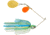 Booyah J.C. Covert Spinnerbait, 3/8oz, Org/G Col Wt/Chart/Blue, BYCVS38OGC730