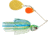 Booyah J.C. Covert Spinnerbait, 1oz, Org/G Col Wt/Chart/Blue, BYCVS1OGC730