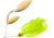 Booyah Double Willow Spinnerbait 1/2oz, Chartreuse, BYBW12617
