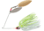 Booyah Double Willow Spinnerbait 1/2oz, White Chartreuse, BYBW12616