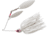 Booyah Glow Blade Willow Spinnerbait, 3/8oz, Pearl Wht/Snow White, BYGBW38615