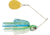 Booyah J.C. Covert Spinnerbait, 1oz, G Col Wt/Chart/Blue, BYCVS1GC730