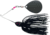 Booyah Moon Talker Spinnerbait, 3/4oz, Black/Silver Flake C, BYMT34601
