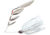 Booyah Super Shad Quad Blade Spinnerbait, 3/8oz, Pearl Shiner, BYSS38609