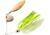 Booyah Tandem Blade Spinnerbait, 1/4oz, Chart Wht Shad, BYBT14646
