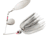 Booyah Tandem Blade Spinnerbait, 1/4oz, Wht/Silver Shad, BYBT14635