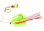 Booyah Tux &amp; Tails Spinnerbait, 3/8oz, Wounded Limetreuse, BYTCC38675